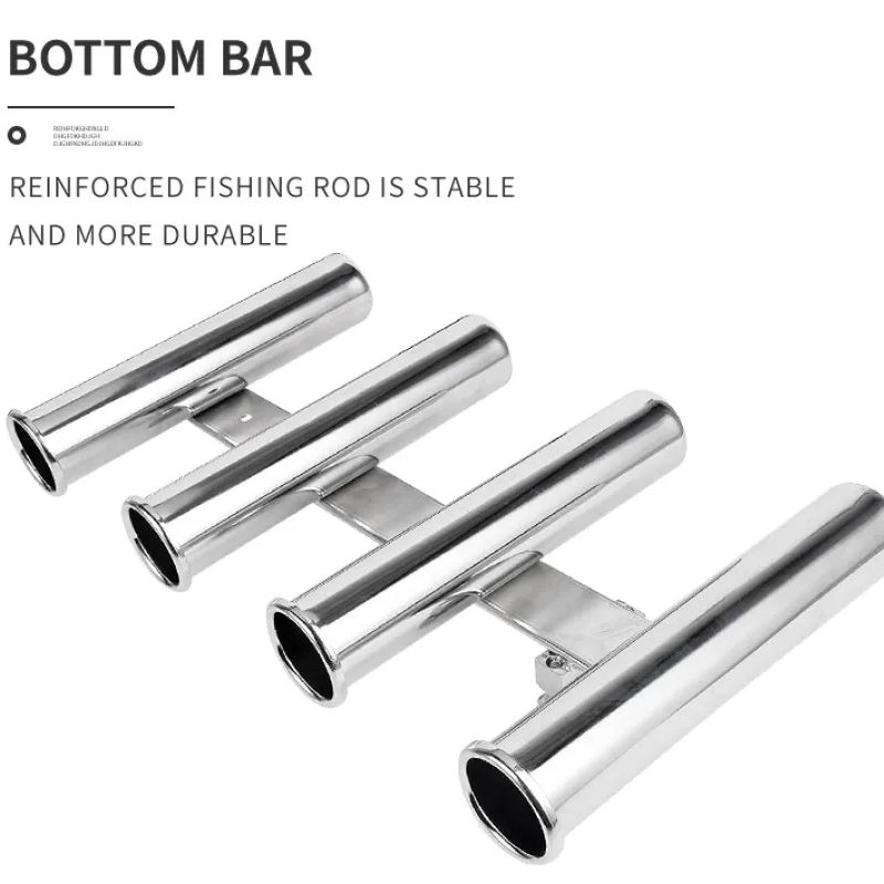Stainless Steel 4 Tubes Rod Ho - Fishing Rod Rack ulasan dan harga