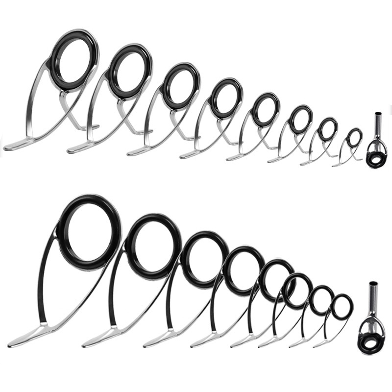 9Pcs Fishing Rod Guides Ring R - Fishing Rod Casting ulasan dan harga